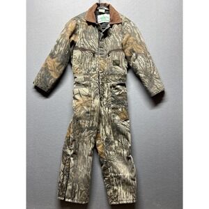 VTG Liberty Hunting Coveralls Youth 10 Regular Brown Realtree Camo Insulated USA